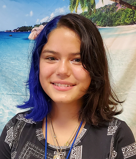 Kahla Middle School eighth grade student Aramae Badillo is credited with excelling inside and outside of the classroom.